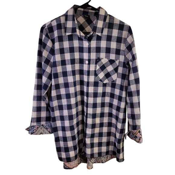 Shana Buffalo plaid button up shirt - L.        D63 - Picture 1 of 8